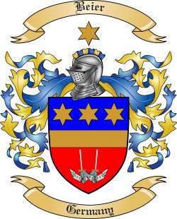 Beier Family Crest from Germany