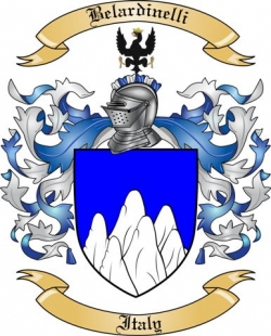 Belardinelli Family Crest from Italy