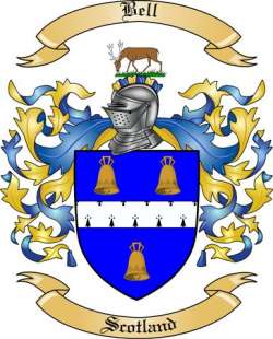 Bell Family Crest from Scotland