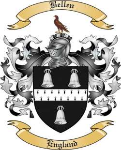 Bellen Family Crest from England