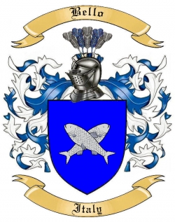 Bello Family Crest from Italy