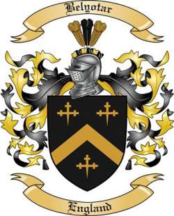 Belyotar Family Crest from England