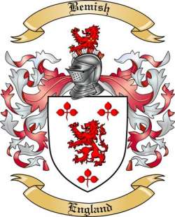 Bemish Family Crest from England