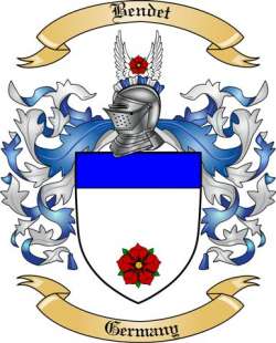 Bendet Family Crest from Germany