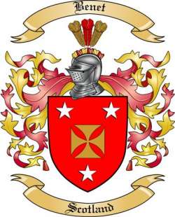 Benet Family Crest from Scotland
