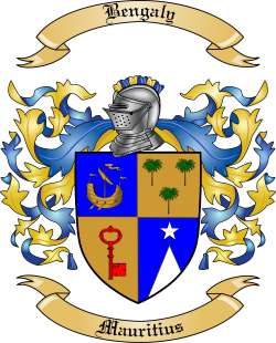 Bengaly Family Crest from Mauritius