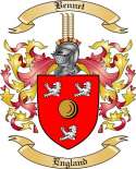 Bennet Family Crest from England