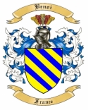 Benoi Family Crest from France