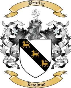 Bentley Family Crest from England
