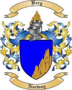 Berg Family Crest from Norway