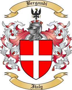 Bergandi Family Crest from Italy