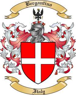 Bergantino Family Crest from Italy