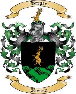 Berger Family Crest from Russia
