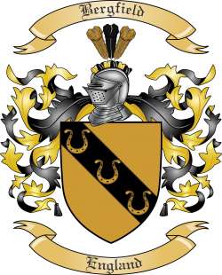Bergfield Family Crest from England