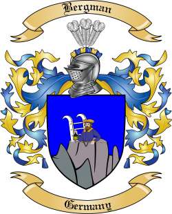 Bergman Family Crest from Germany2