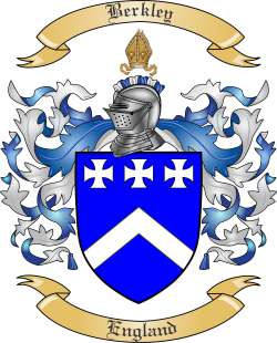 Berkley Family Crest from England