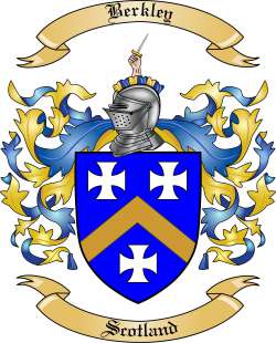 Berkley Family Crest from Scotland