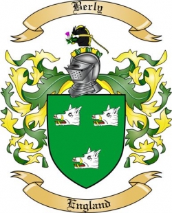 Berly Family Crest from England