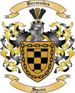 Bermudez Family Crest from Spain