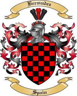 Bermudez Family Crest from Spain2