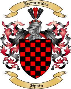 Bermundez Family Crest from Spain2