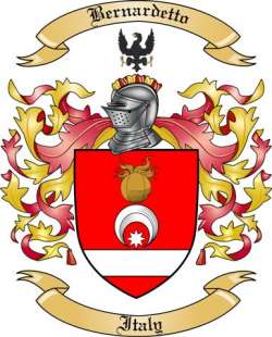 Bernardetto Family Crest from Italy