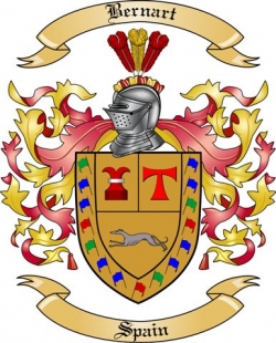 Bernart Family Crest from Spain