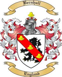 Bernhull Family Crest from England