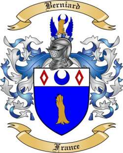 Berniard Family Crest from France