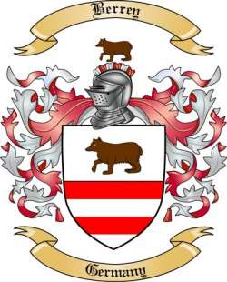 Berrey Family Crest from Germany