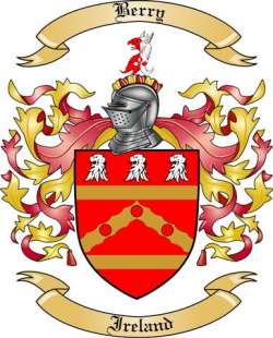 Berry Family Crest from Ireland