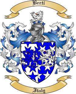 Berti Family Crest from Italy2