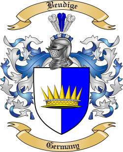 Beudige Family Crest from Germany