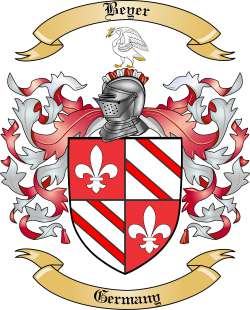 Beyer Family Crest from Germany