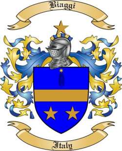 Biaggi Family Crest from Italy2