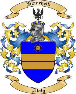 Bianchetti Family Crest from Italy