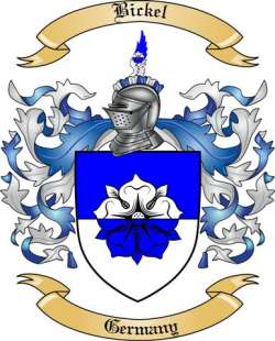 Bickel Family Crest from Germany