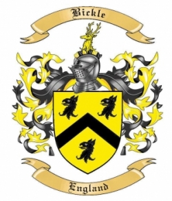 Bickle Family Crest from England