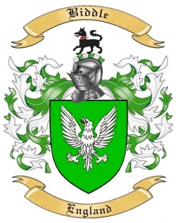 Biddle Family Crest from Enlgand