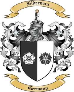 Biderman Family Crest from Germany