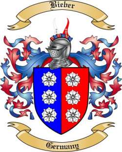 Bieber Family Crest from Germany