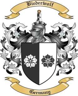 Biederwolf Family Crest from Germany