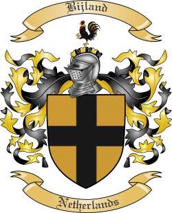 Bijland Family Crest from Netherlands
