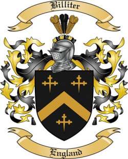 Billiter Family Crest from England