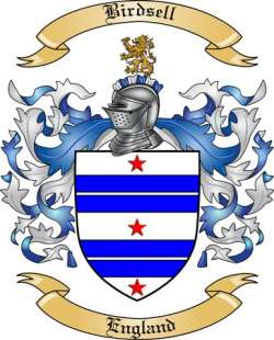 Birdsell Family Crest from England