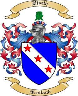 Biseth Family Crest from Scotland