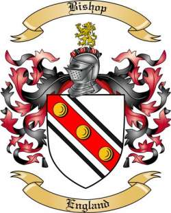 Bishop Family Crest from England