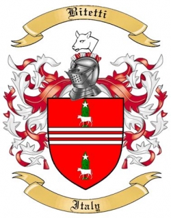 Bitetti Family Crest from Italy