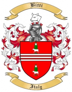 Bitti Family Crest from Italy