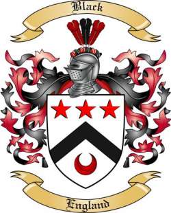Black Family Crest from England2